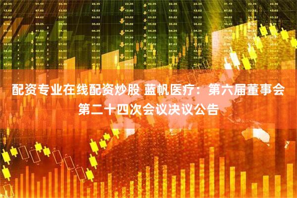 配资专业在线配资炒股 蓝帆医疗：第六届董事会第二十四次会议决议公告